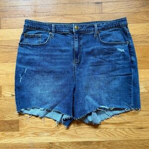 Universal Thread Distressed Blue Jean Boyfriend Shorts Size 20W